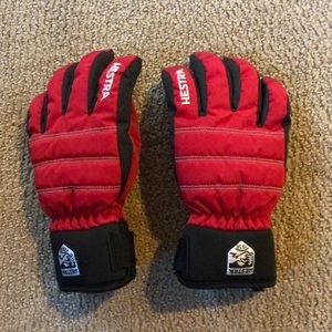 Hestra kids ski gloves sz 3